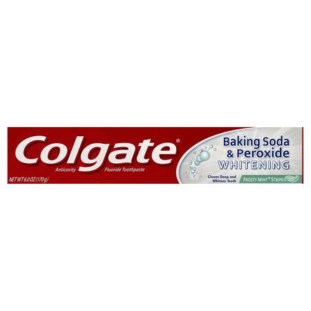 Colgate Baking Soda & Peroxide Whitening Frosty Mint Toothpaste 6 oz., PK24 151089